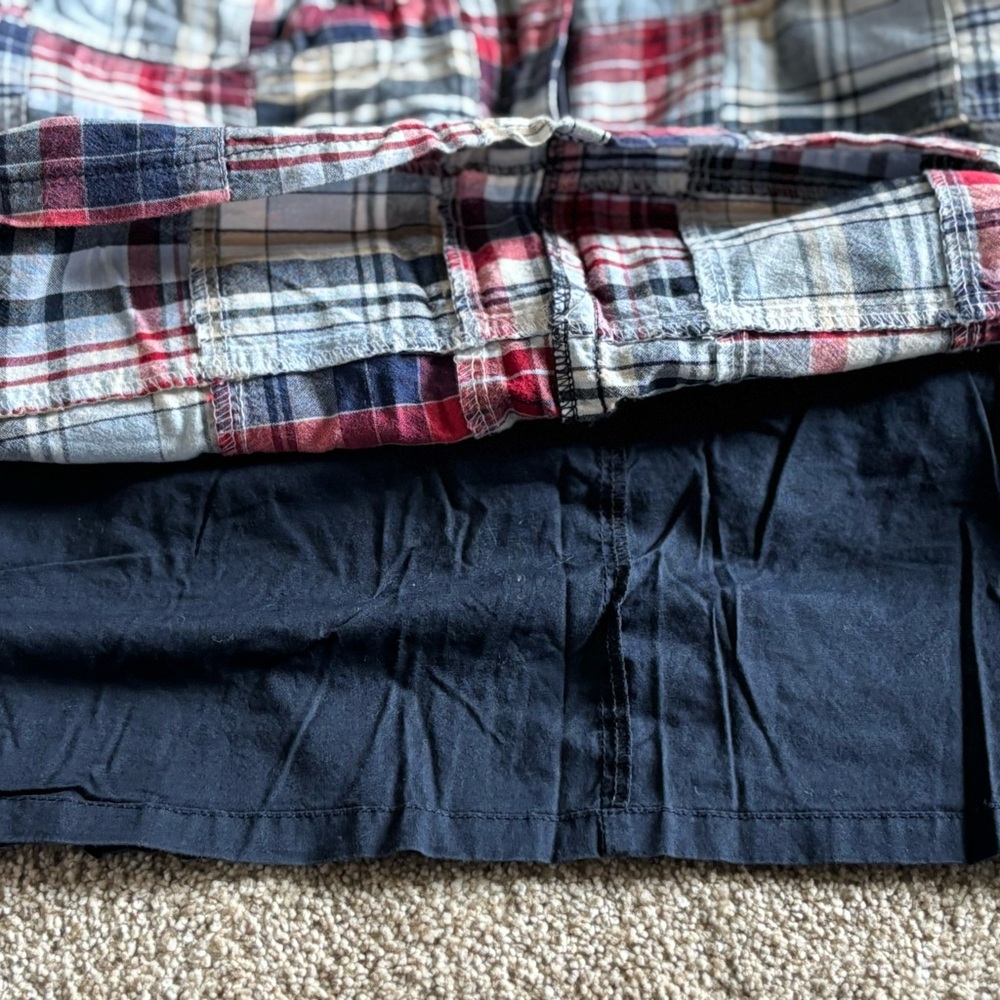 Ann Taylor Loft Plaid Patchwork Skirt-Petites-00P - Picture 5 of 6